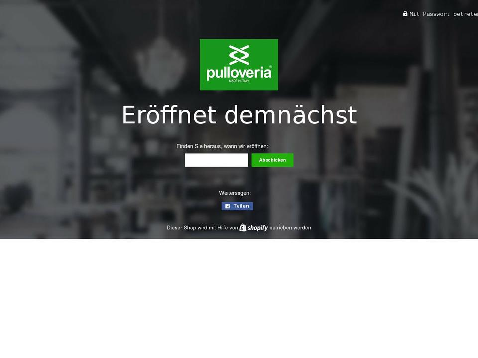 pulloveria.at shopify website screenshot