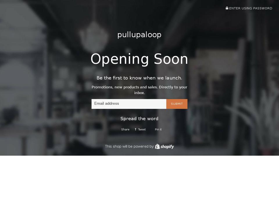 pullupaloop.com shopify website screenshot