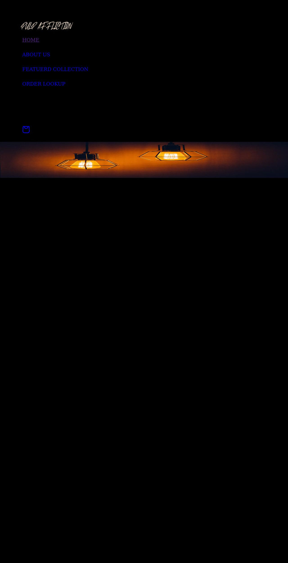 pulpaffliction.com shopify website screenshot