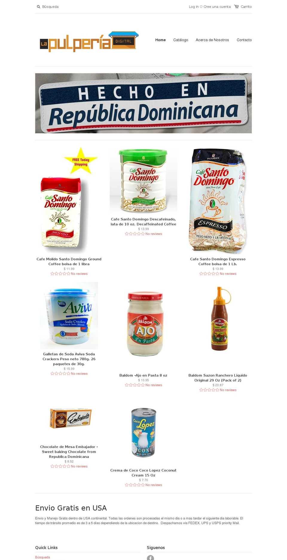 pulperiadigital.com shopify website screenshot