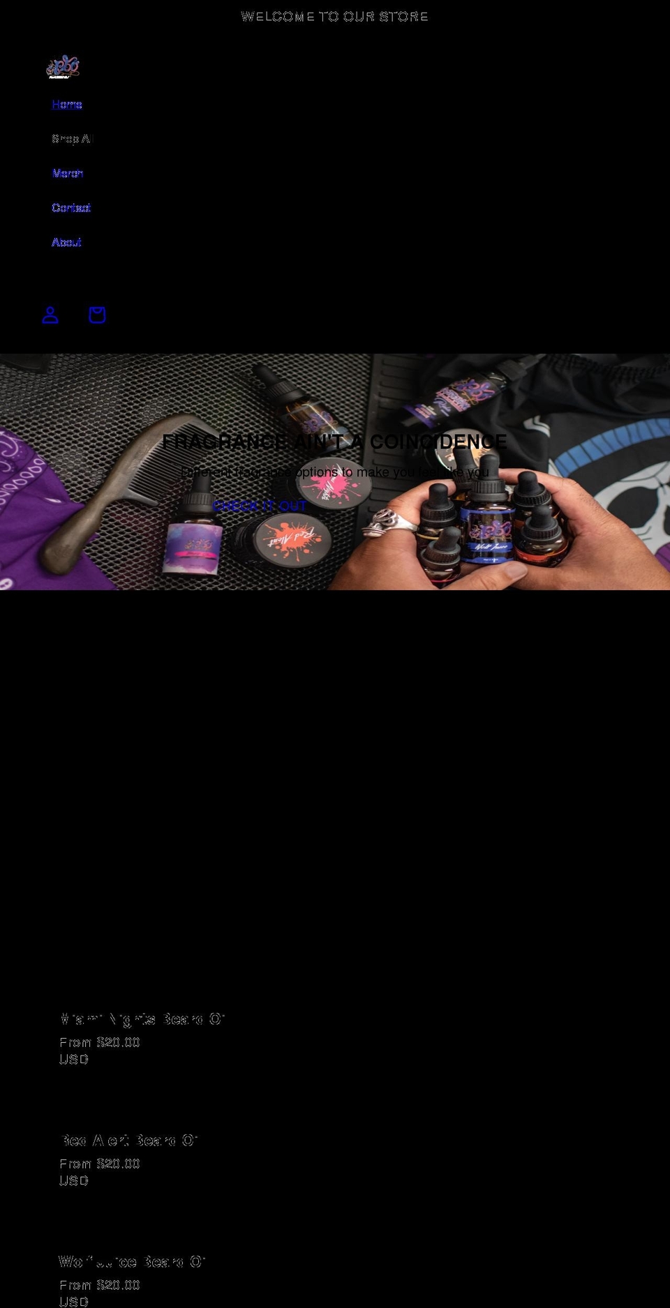 pulpobeardoils.com shopify website screenshot