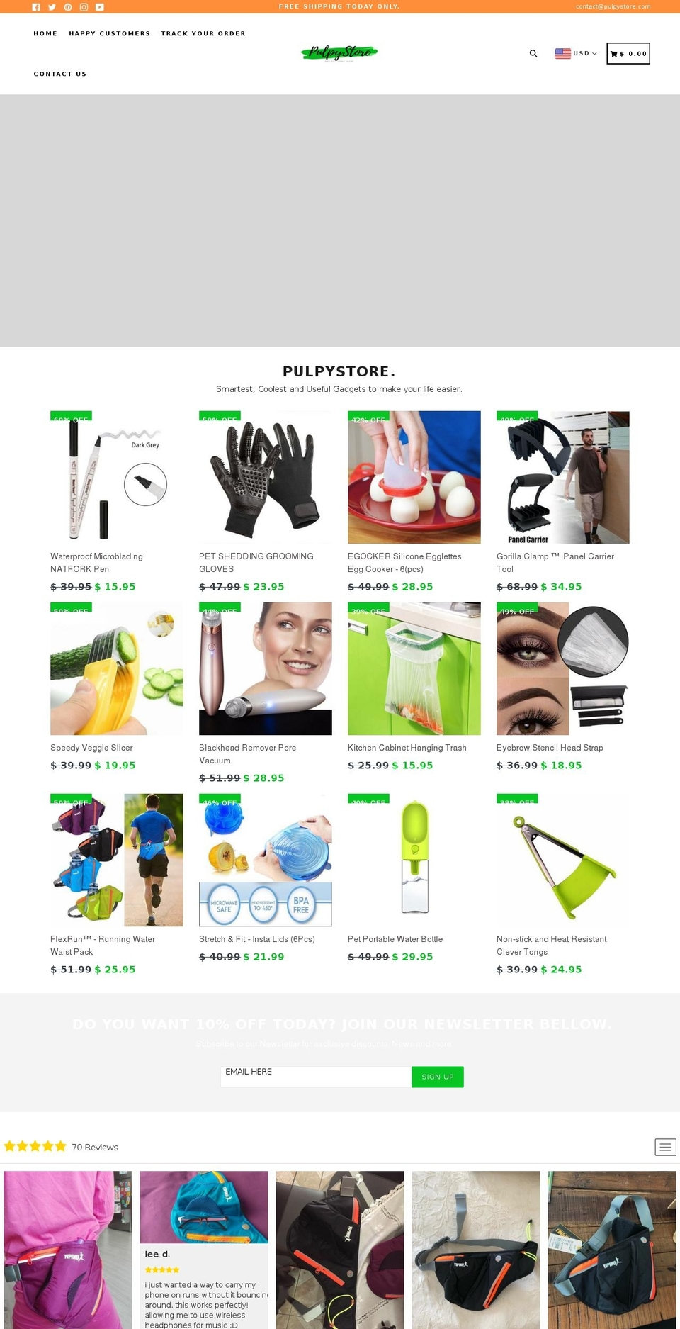 pulpystore.com — Shopify storefront screenshot