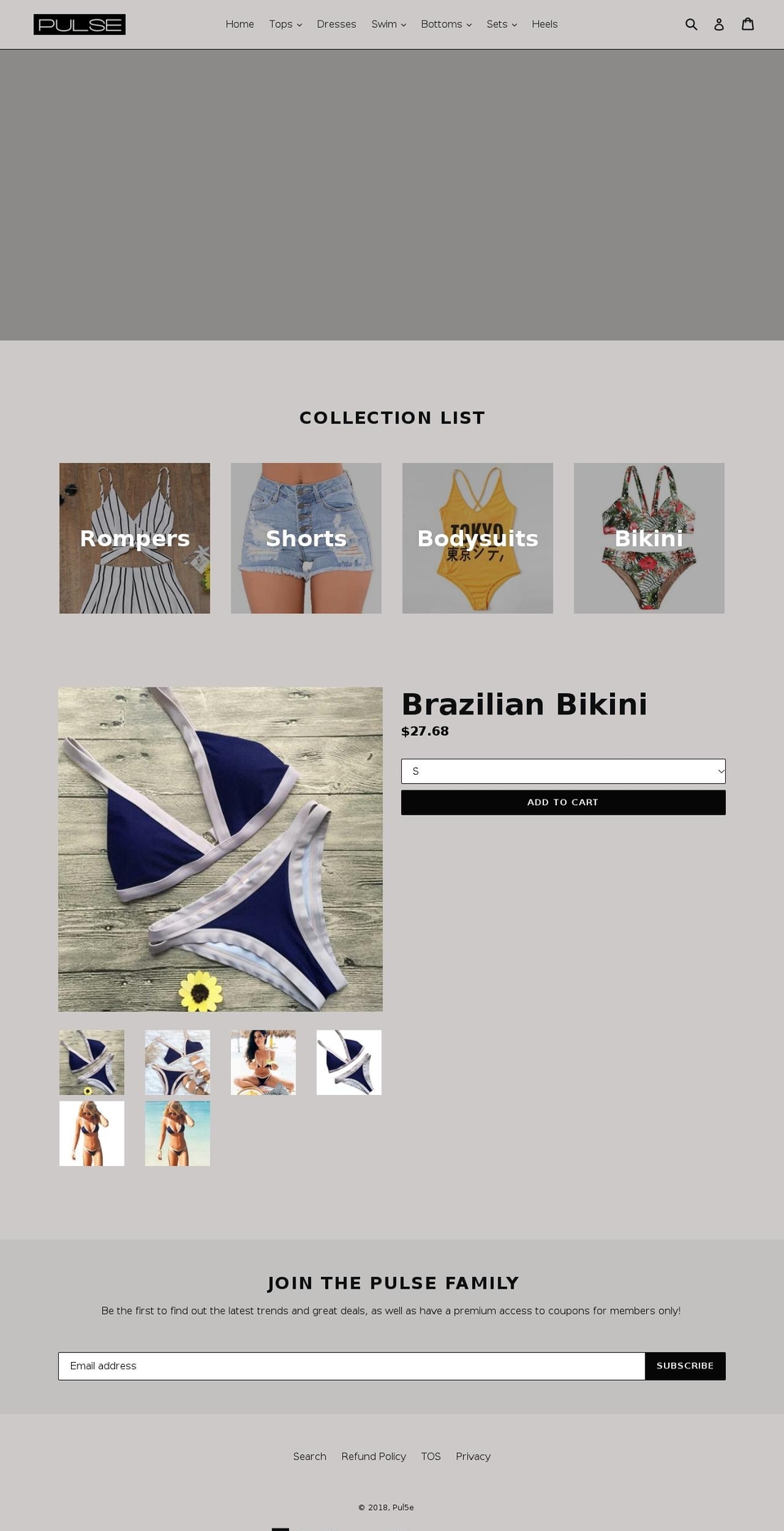 pulse-apparel.com — Shopify storefront screenshot