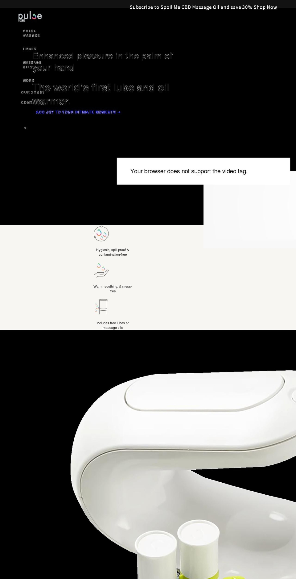 pulse-spa.com shopify website screenshot