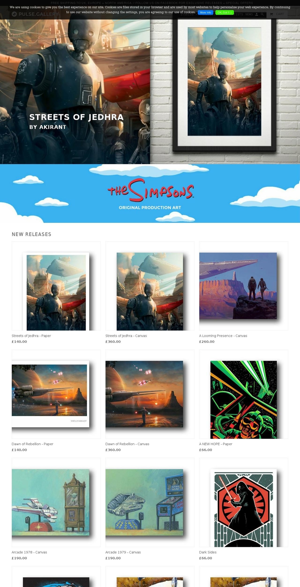 Old Pulse Theme Shopify theme site example pulse.gallery