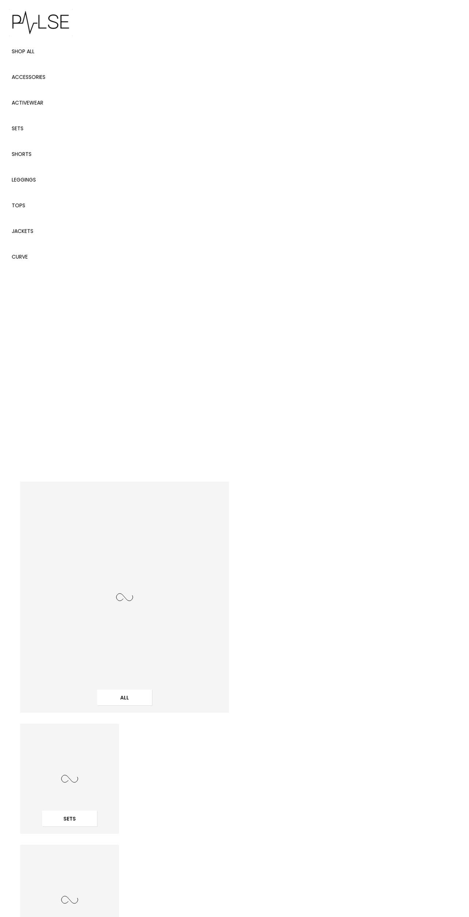 pulseapparelshop.com shopify website screenshot