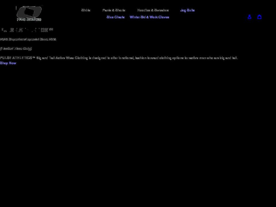 pulseathletics.net shopify website screenshot