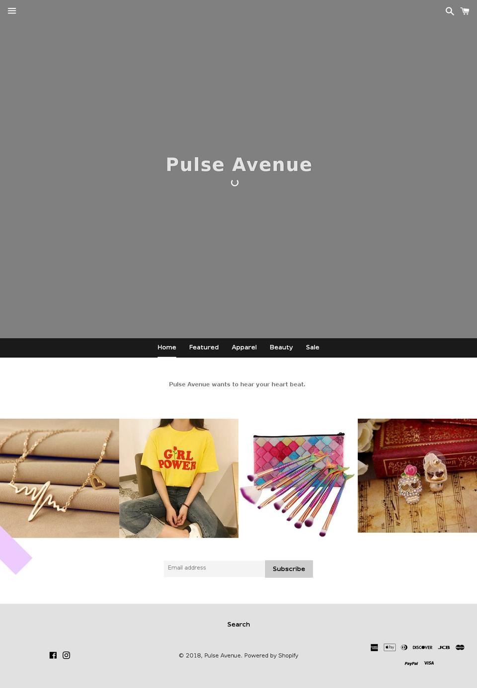 pulseavenue.com — Shopify storefront screenshot