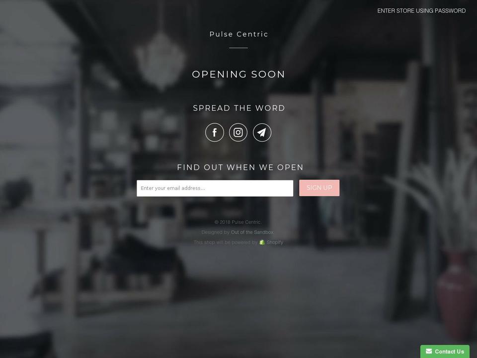 pulsecentric.com — Shopify storefront screenshot