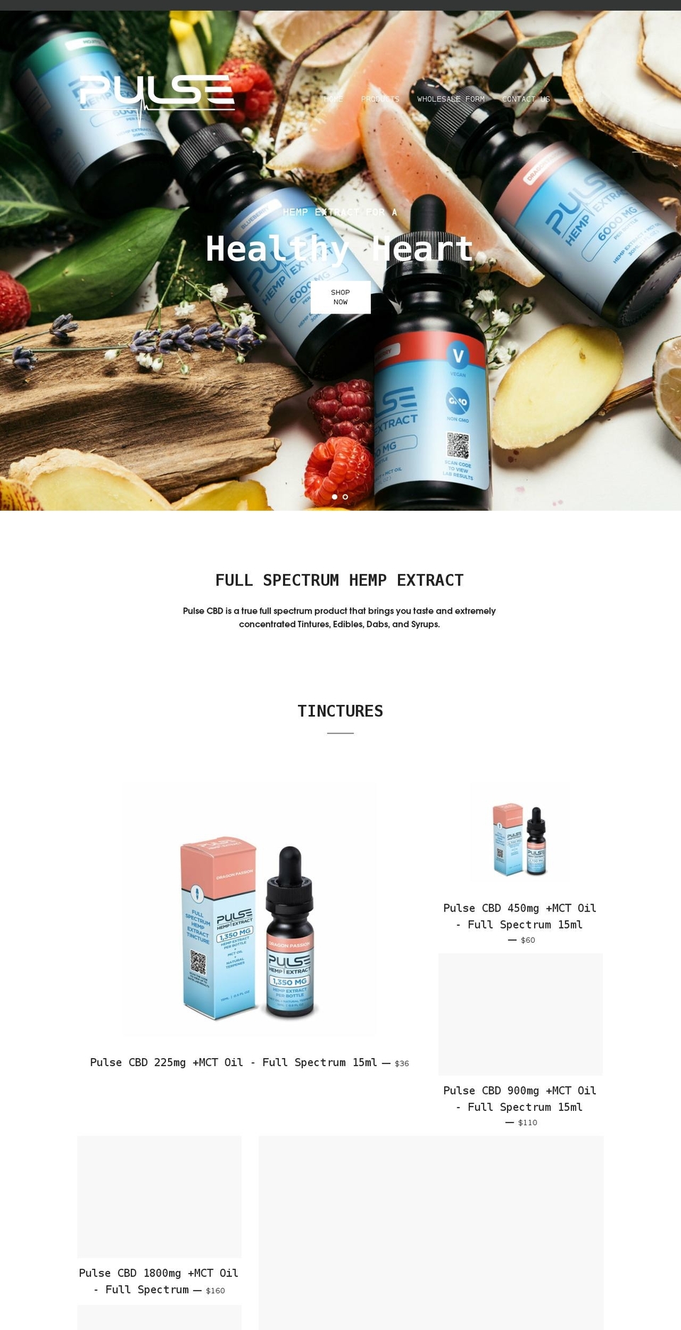 pulsehempco.com shopify website screenshot