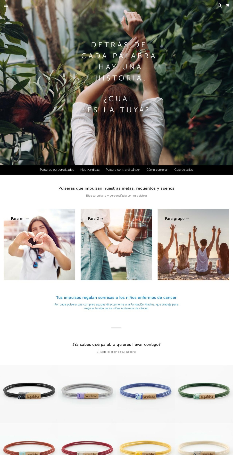 pulserasimpulse.com — Shopify storefront screenshot