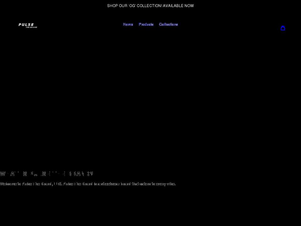 pulsethebrand.com shopify website screenshot