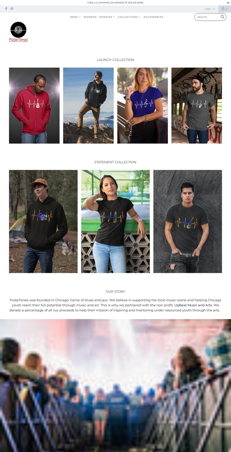 pulsetones.com shopify website screenshot