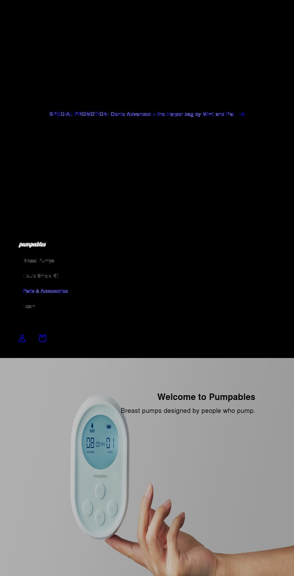 pumpables.co shopify website screenshot