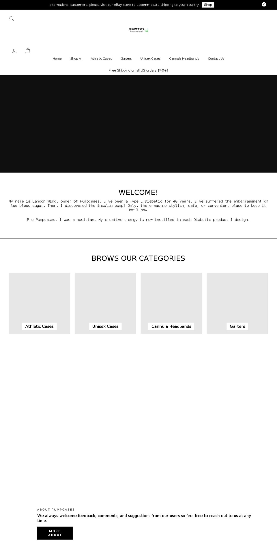 pumpcases.com shopify website screenshot