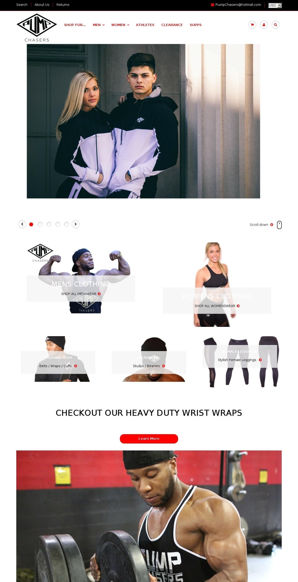 Venture Shopify theme site example pumpchasersclothing.com