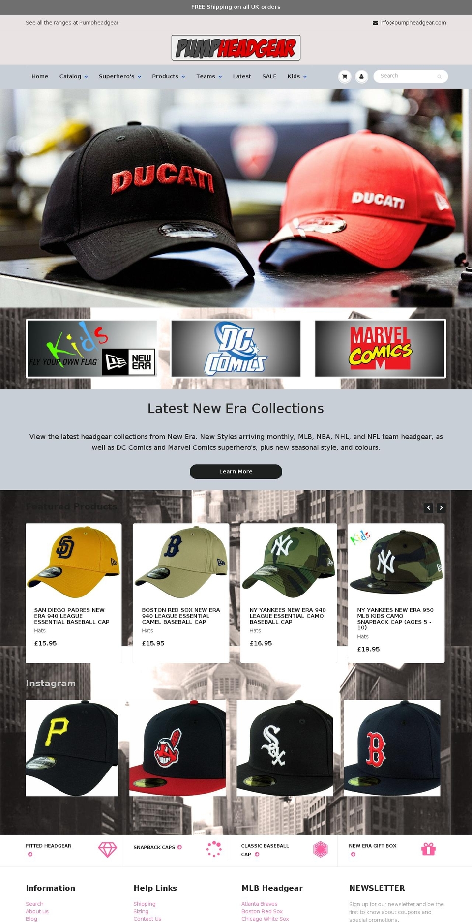 pumpheadgear.com shopify website screenshot