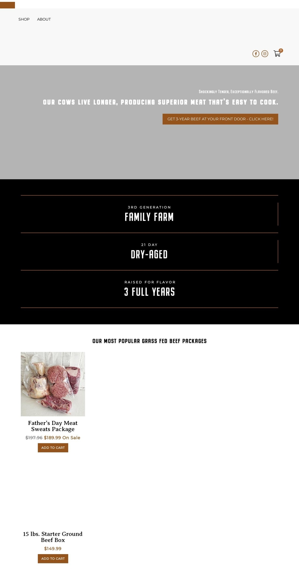 pumpkincreekranchco.com shopify website screenshot