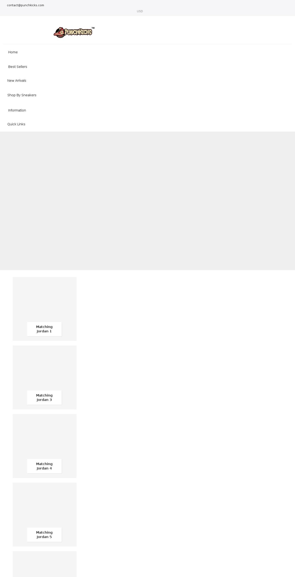 punchkicks.com shopify website screenshot