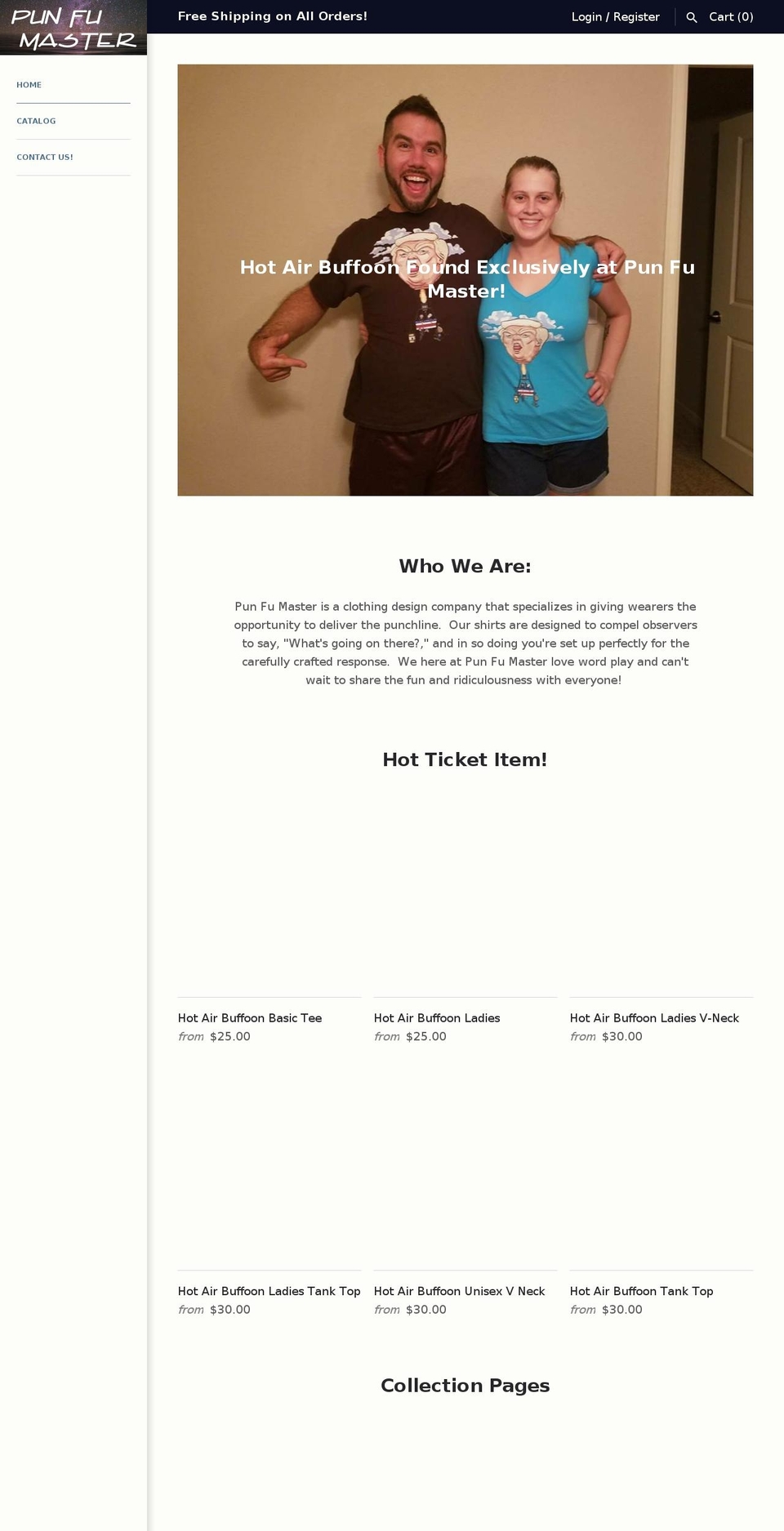 punfumaster.com — Shopify storefront screenshot