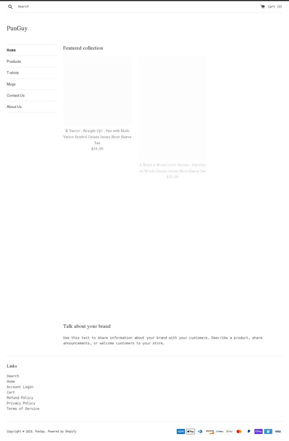 punguy.com shopify website screenshot