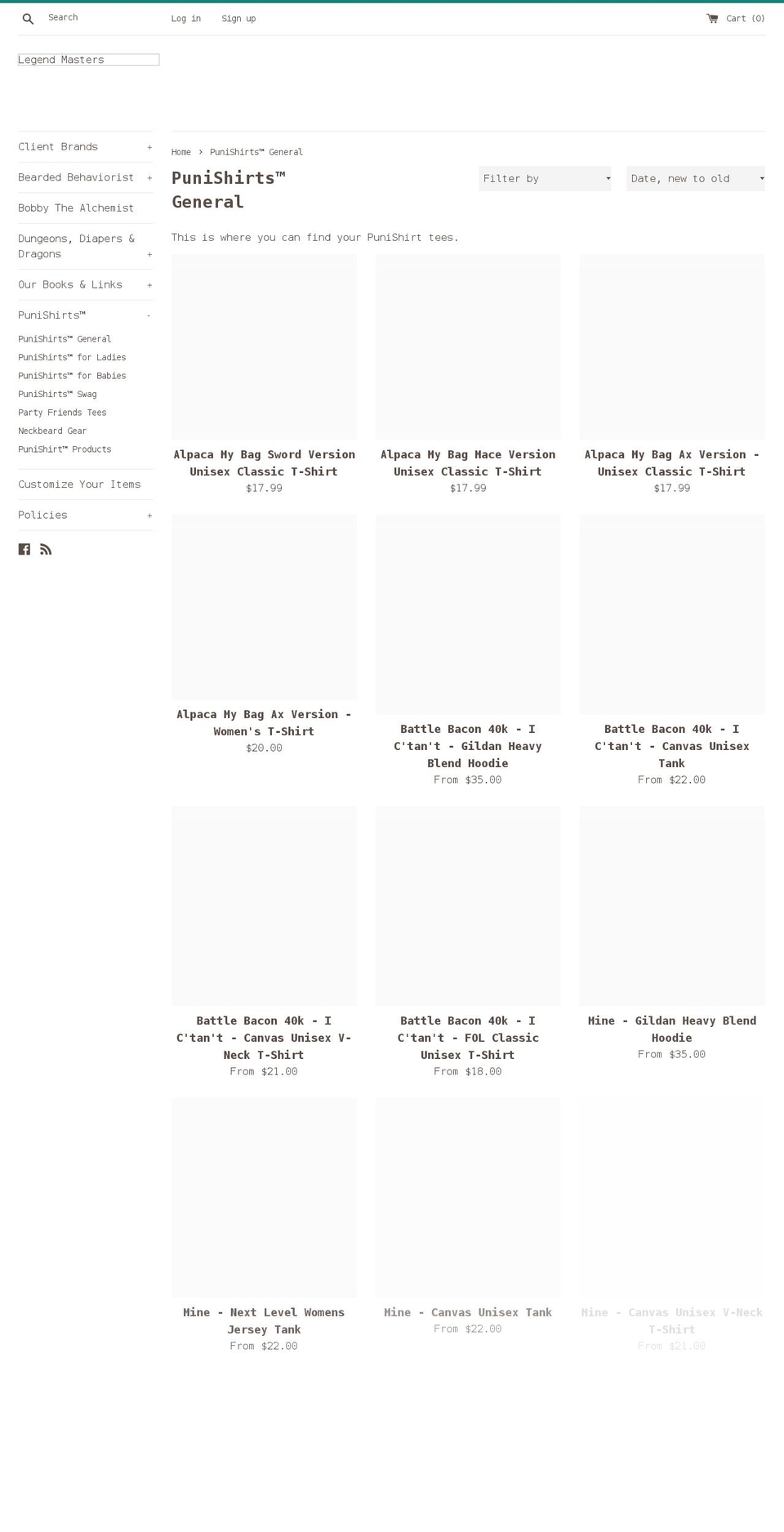 punishirt.com — Shopify storefront screenshot