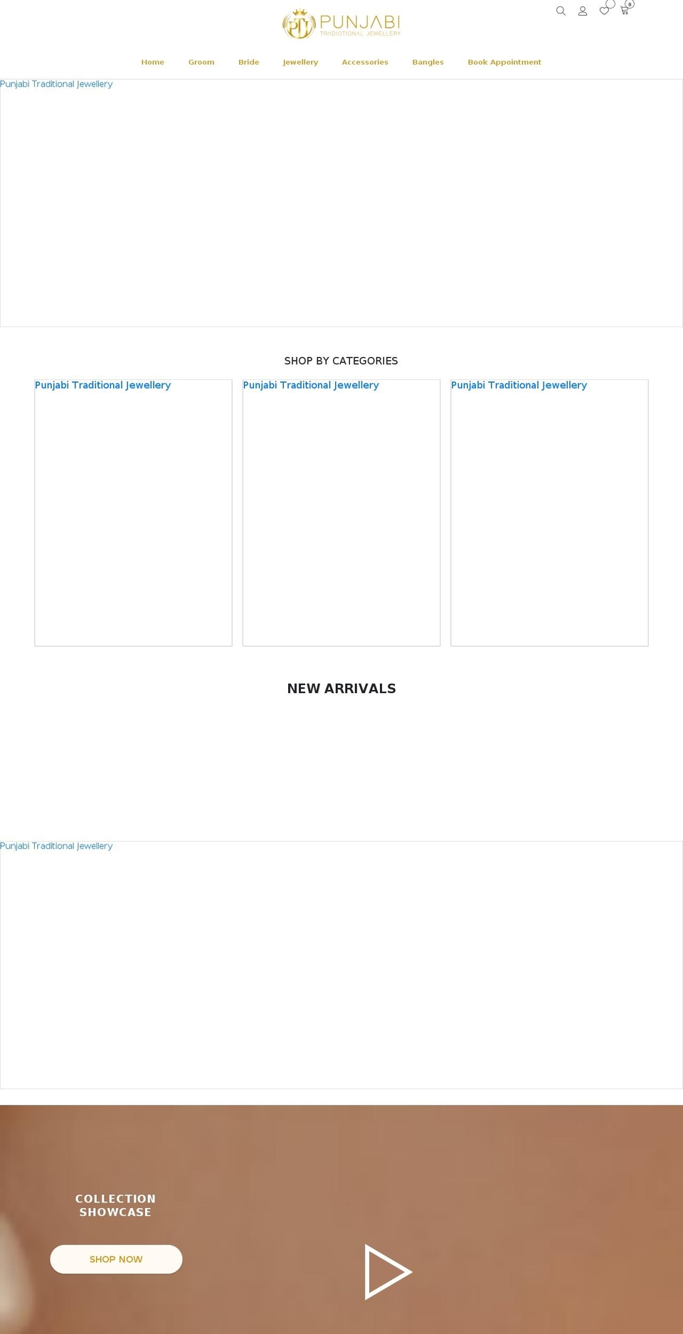 punjabitraditionaljewellery.com — Shopify storefront screenshot