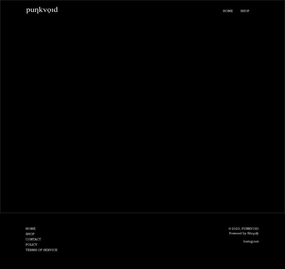 punkvoid.net shopify website screenshot