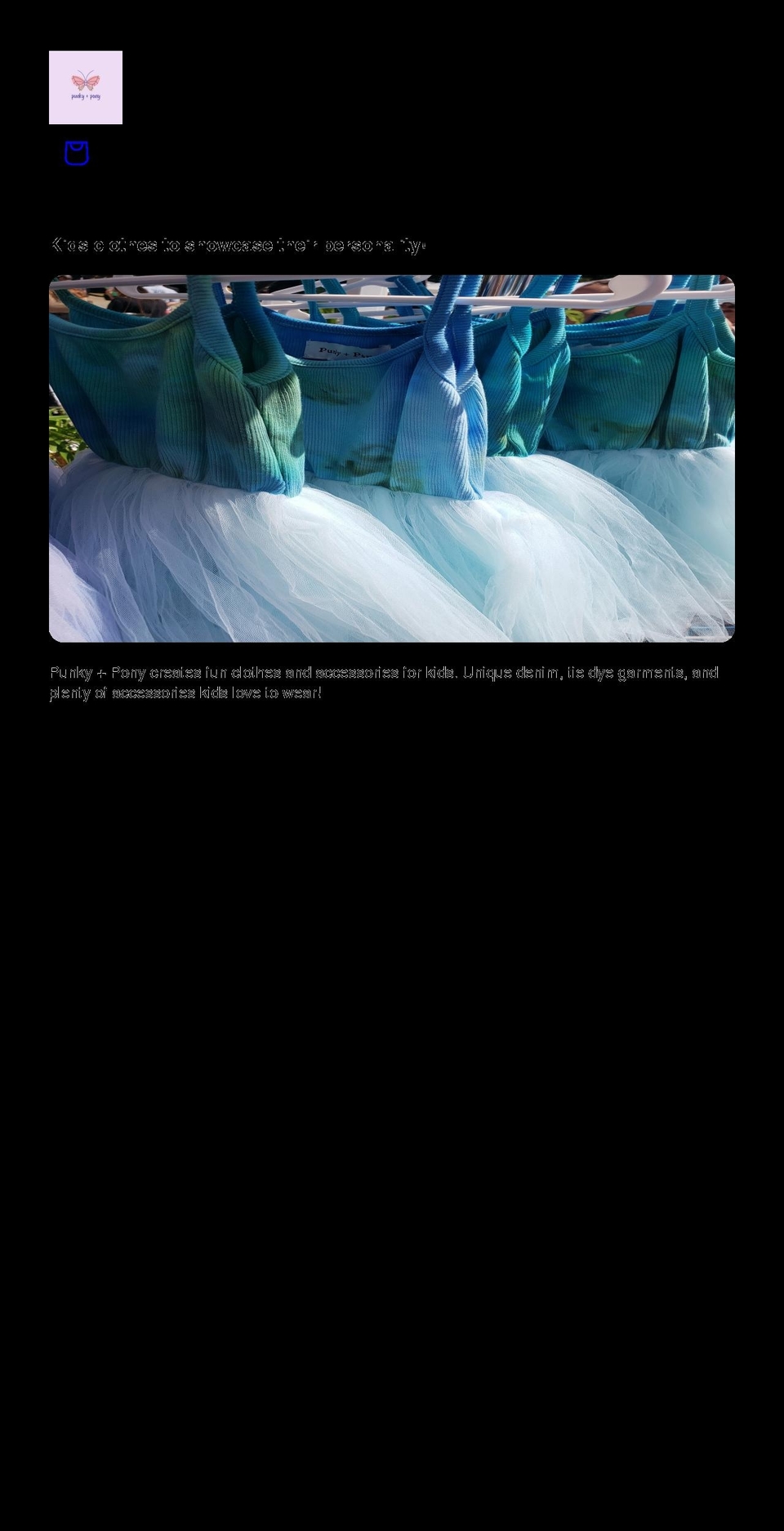 punkyandpony.com shopify website screenshot