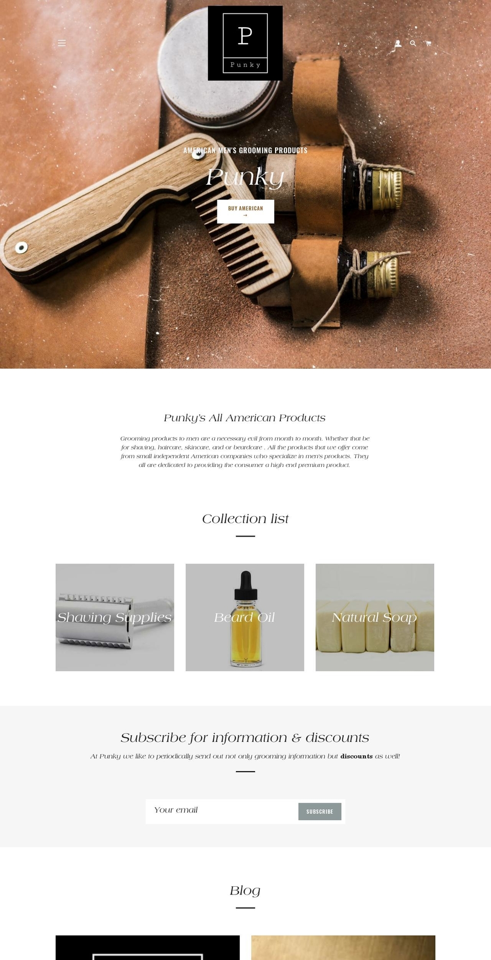punkyshop.com — Shopify storefront screenshot