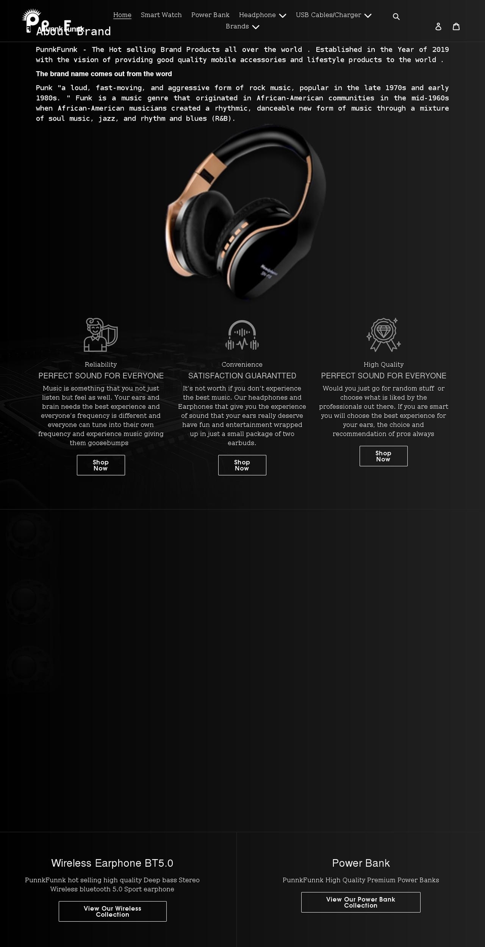 New Website Shopify theme site example punnkfunnk.com