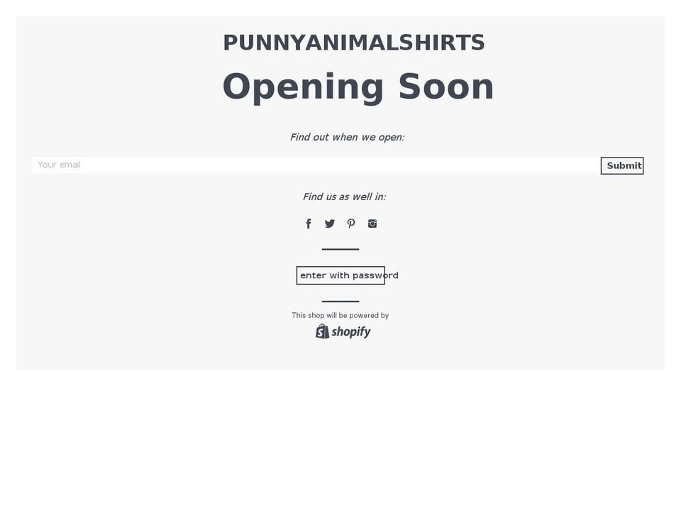 punnyanimalshirts.com — Shopify storefront screenshot