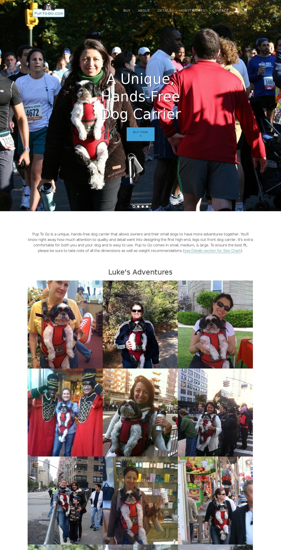 pup2go.com shopify website screenshot