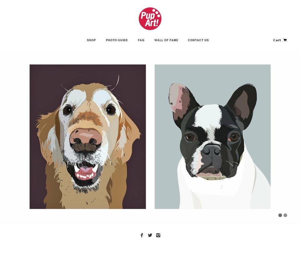 pupart.ca shopify website screenshot