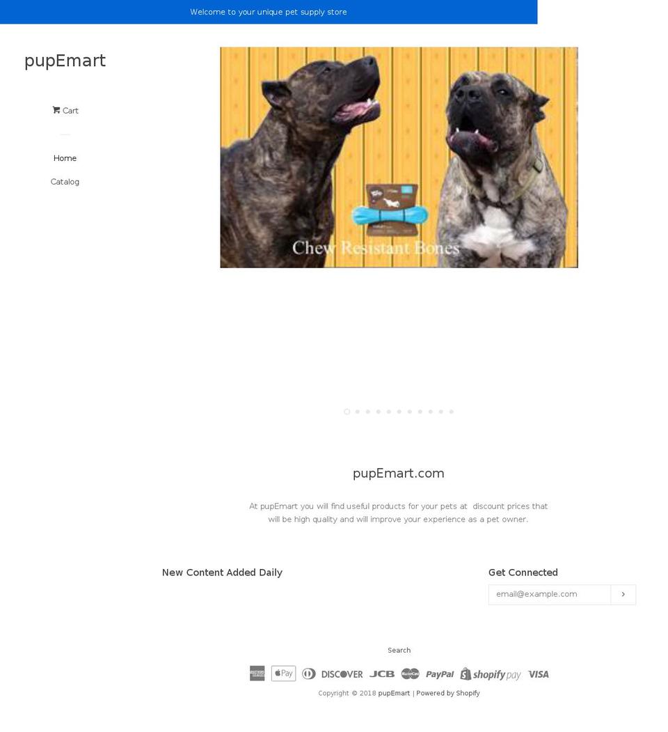 pupemart.com — Shopify storefront screenshot