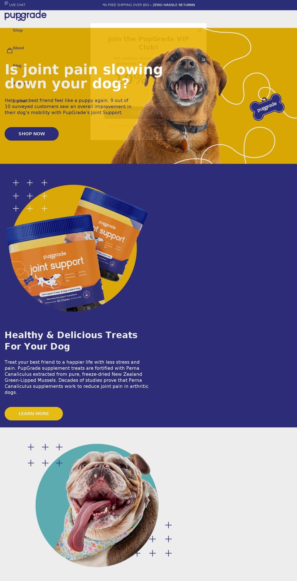 Pupgrade (PRODUCTION) Shopify theme site example pupgrade.biz