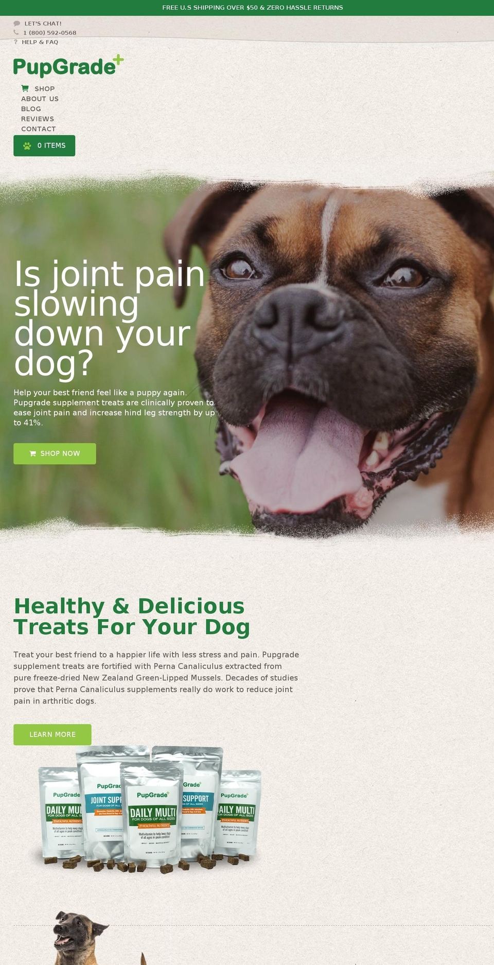 pupgrade.com shopify website screenshot