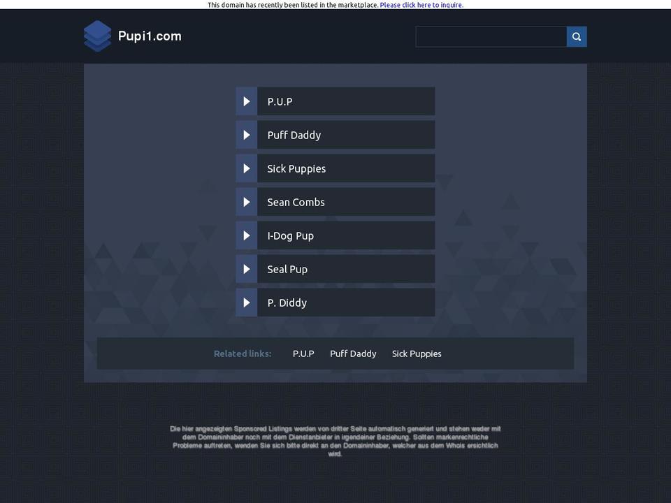 pupi1.com shopify website screenshot