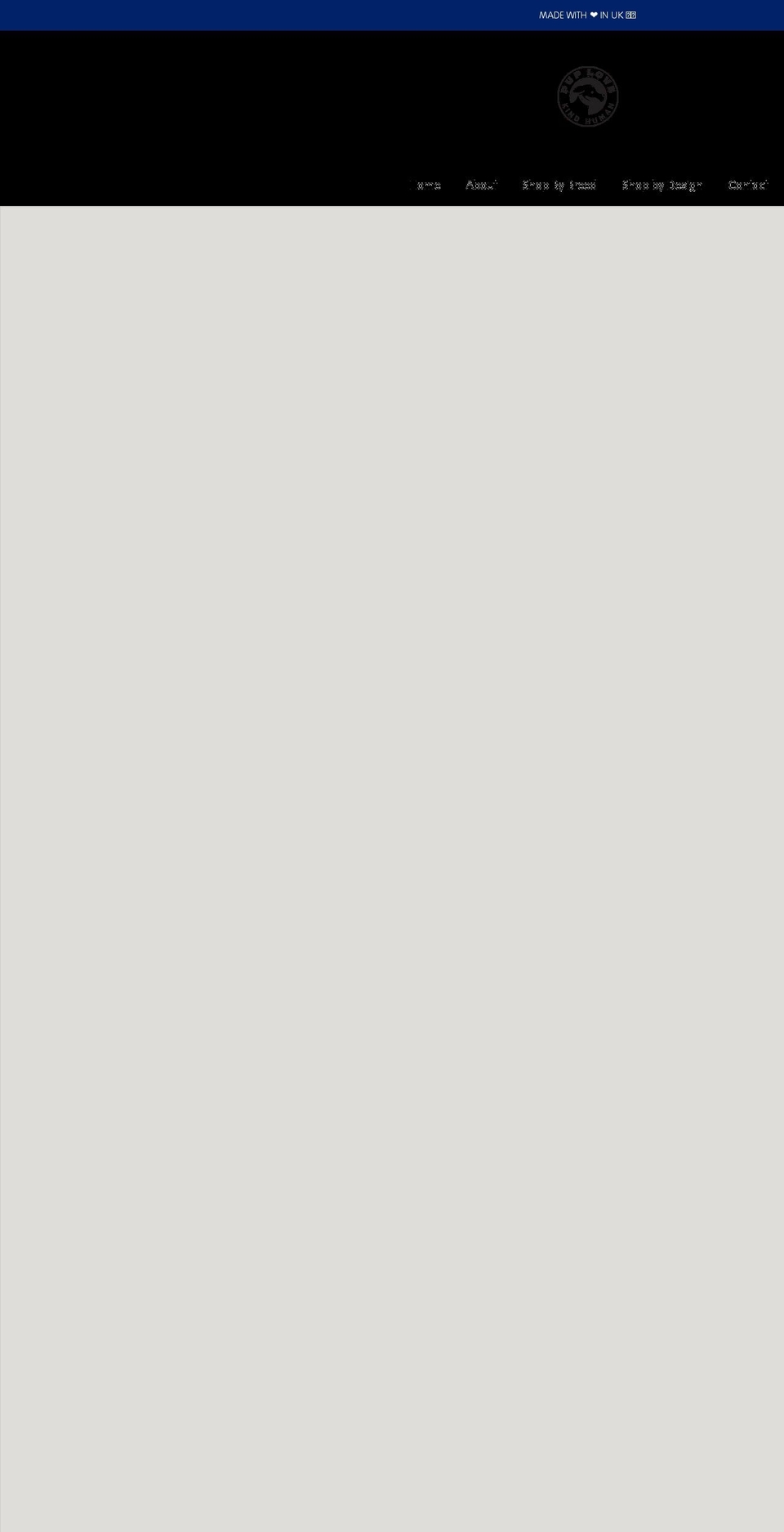 puplovekindhuman.com shopify website screenshot