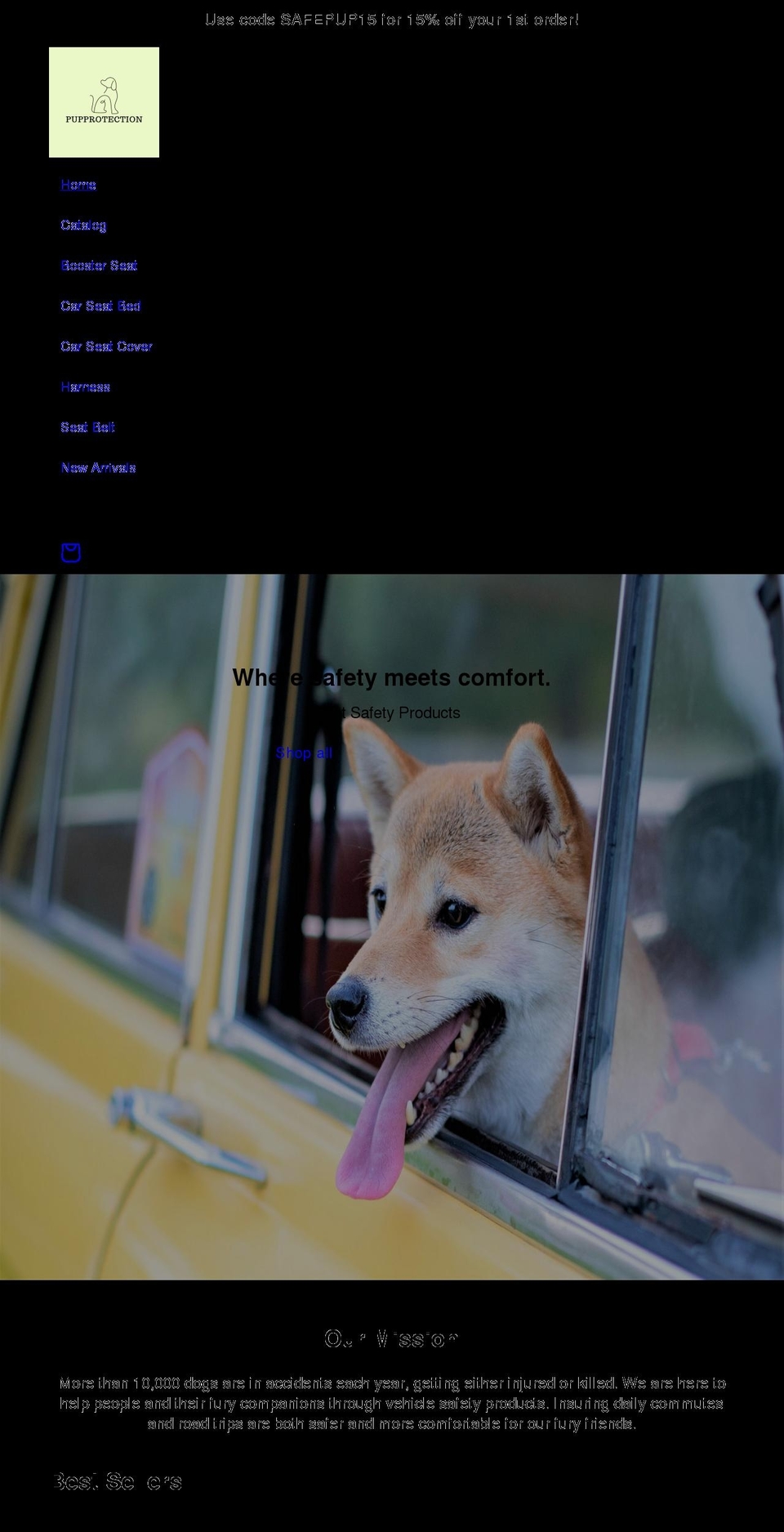pupprotection.com shopify website screenshot