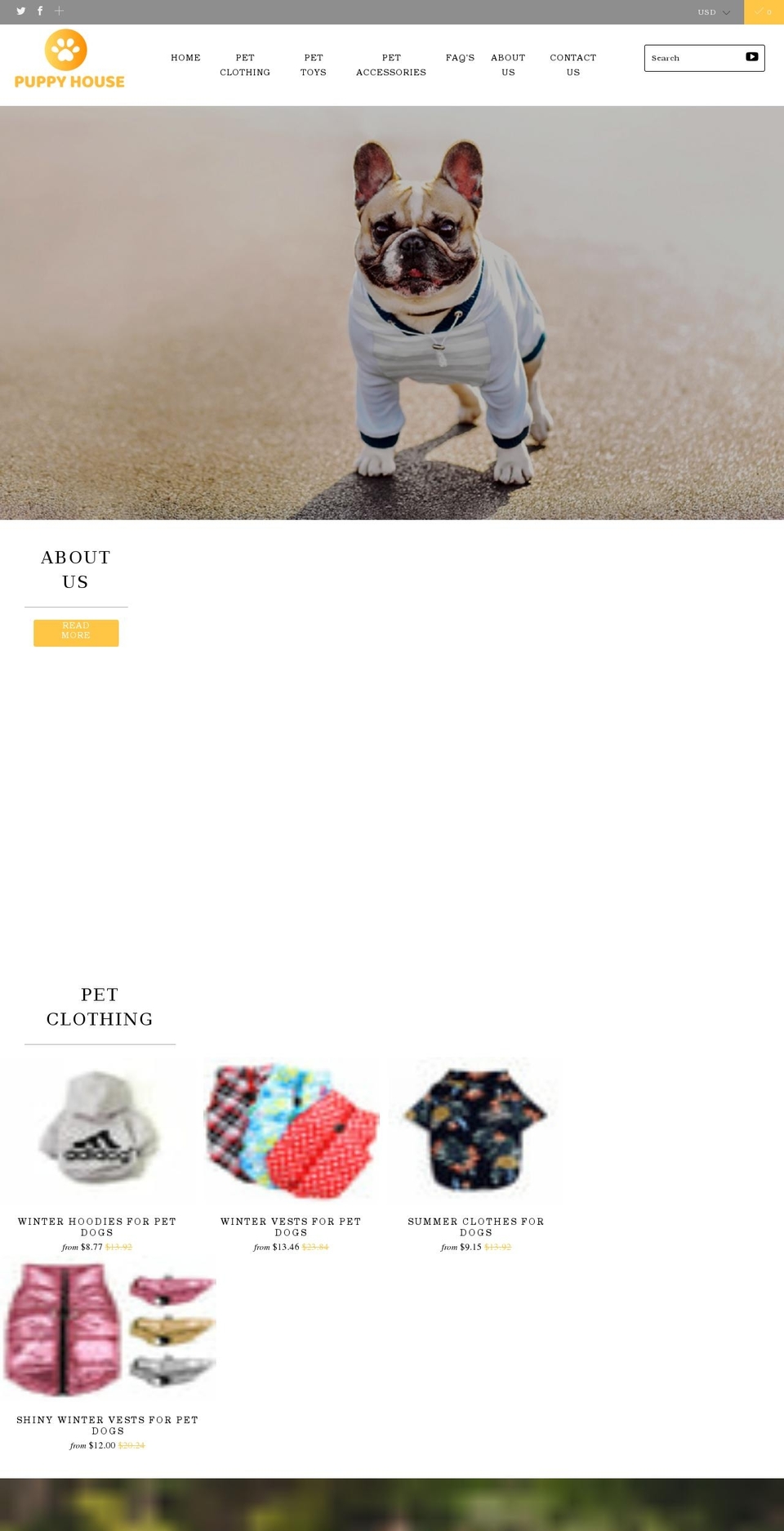 puppy-house.net shopify website screenshot