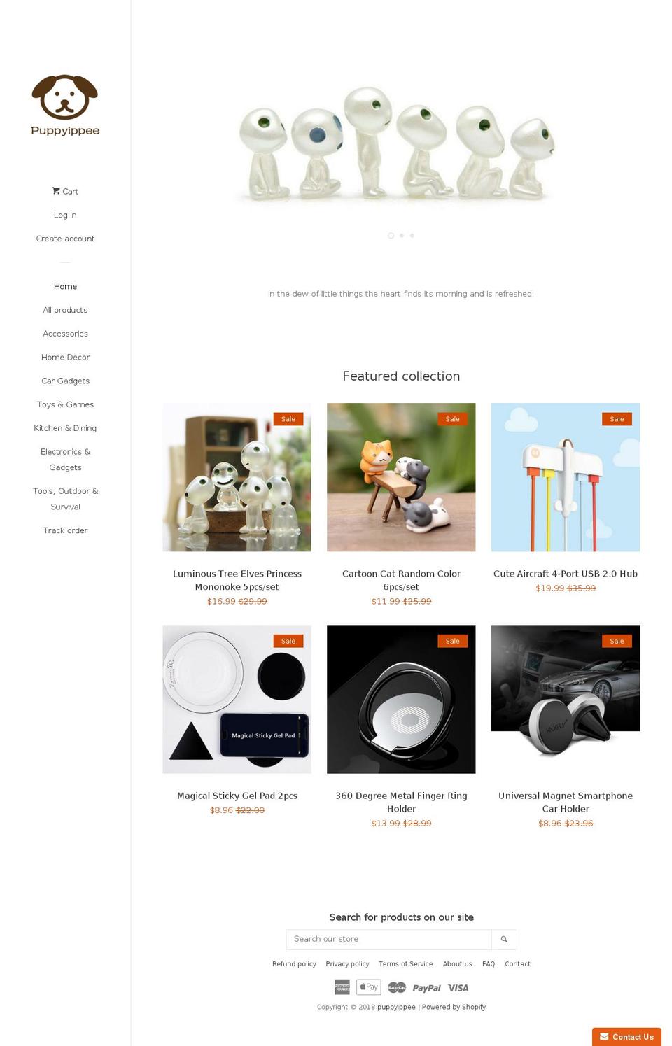 puppyippee.com — Shopify storefront screenshot