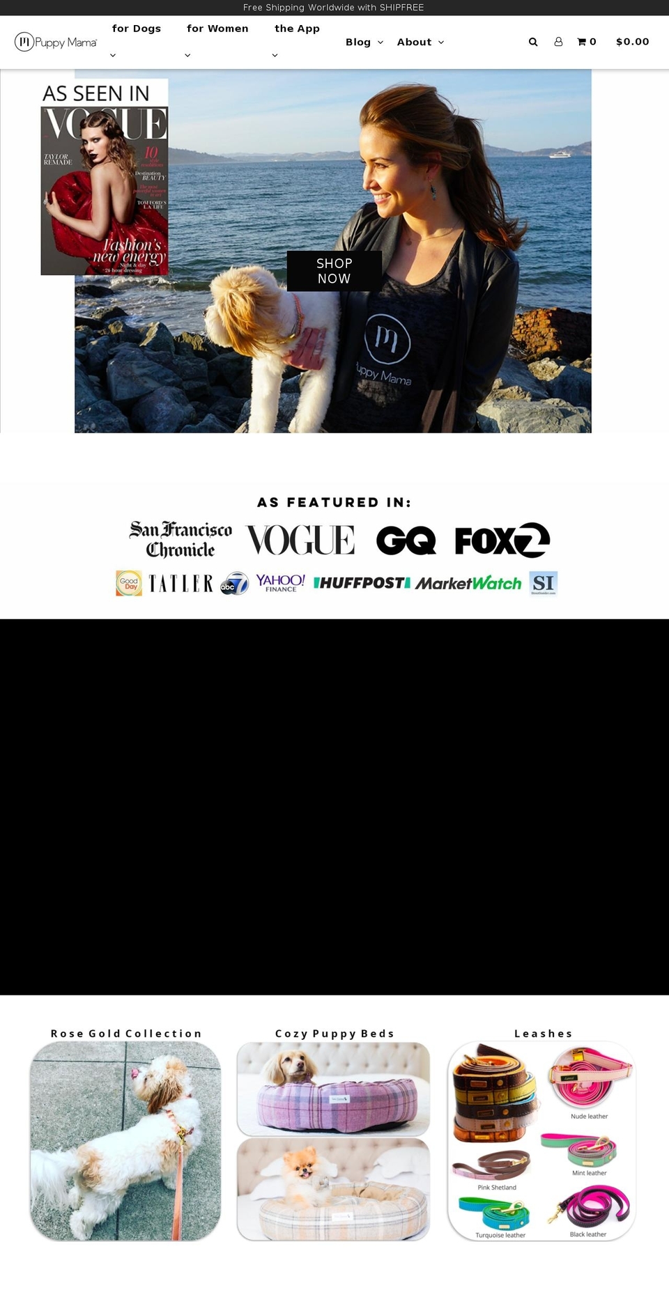 puppymama.com shopify website screenshot