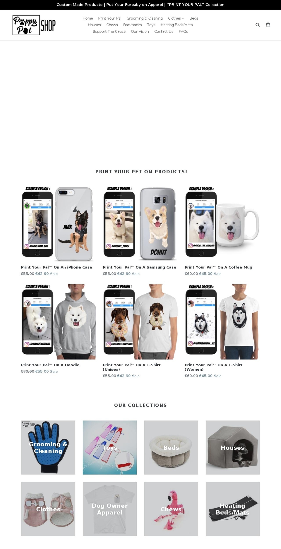 puppypal-shop.com shopify website screenshot