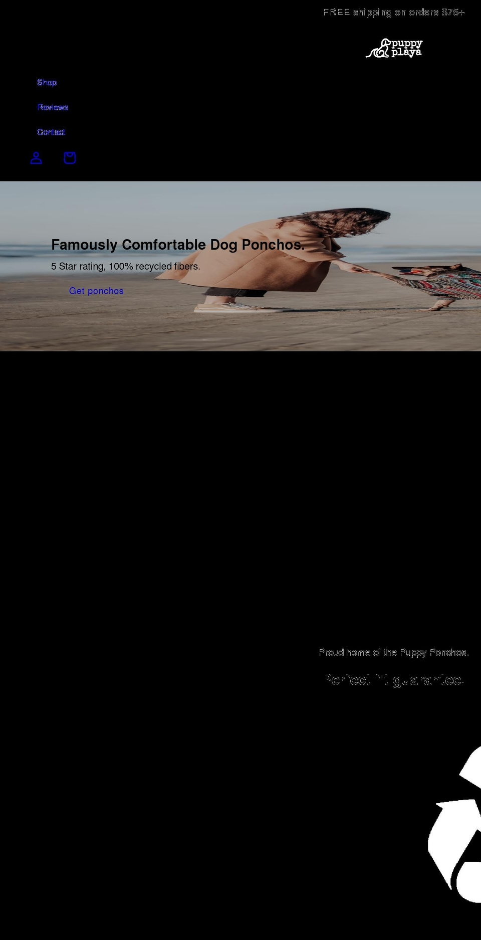 puppyplaya.com shopify website screenshot