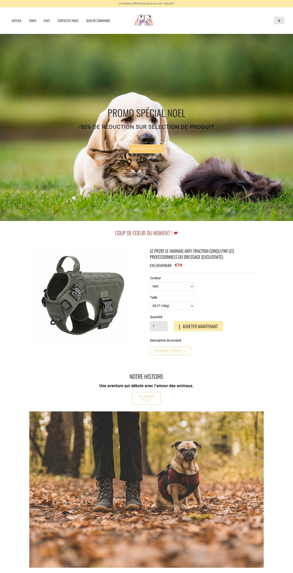 puppyrainbow.com shopify website screenshot
