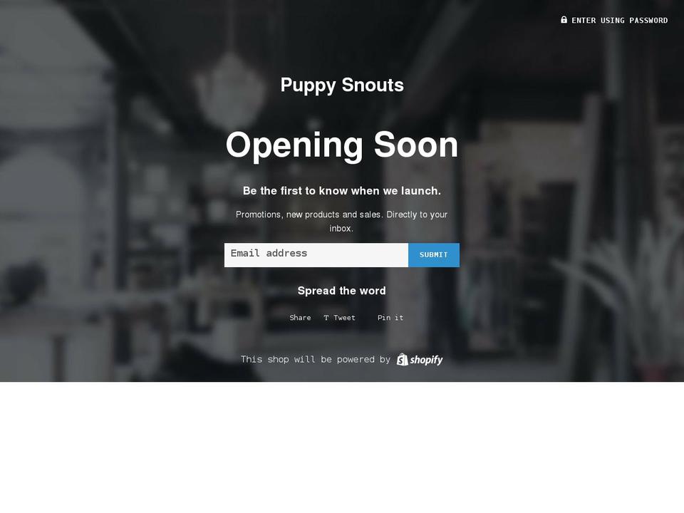 puppysnouts.com shopify website screenshot