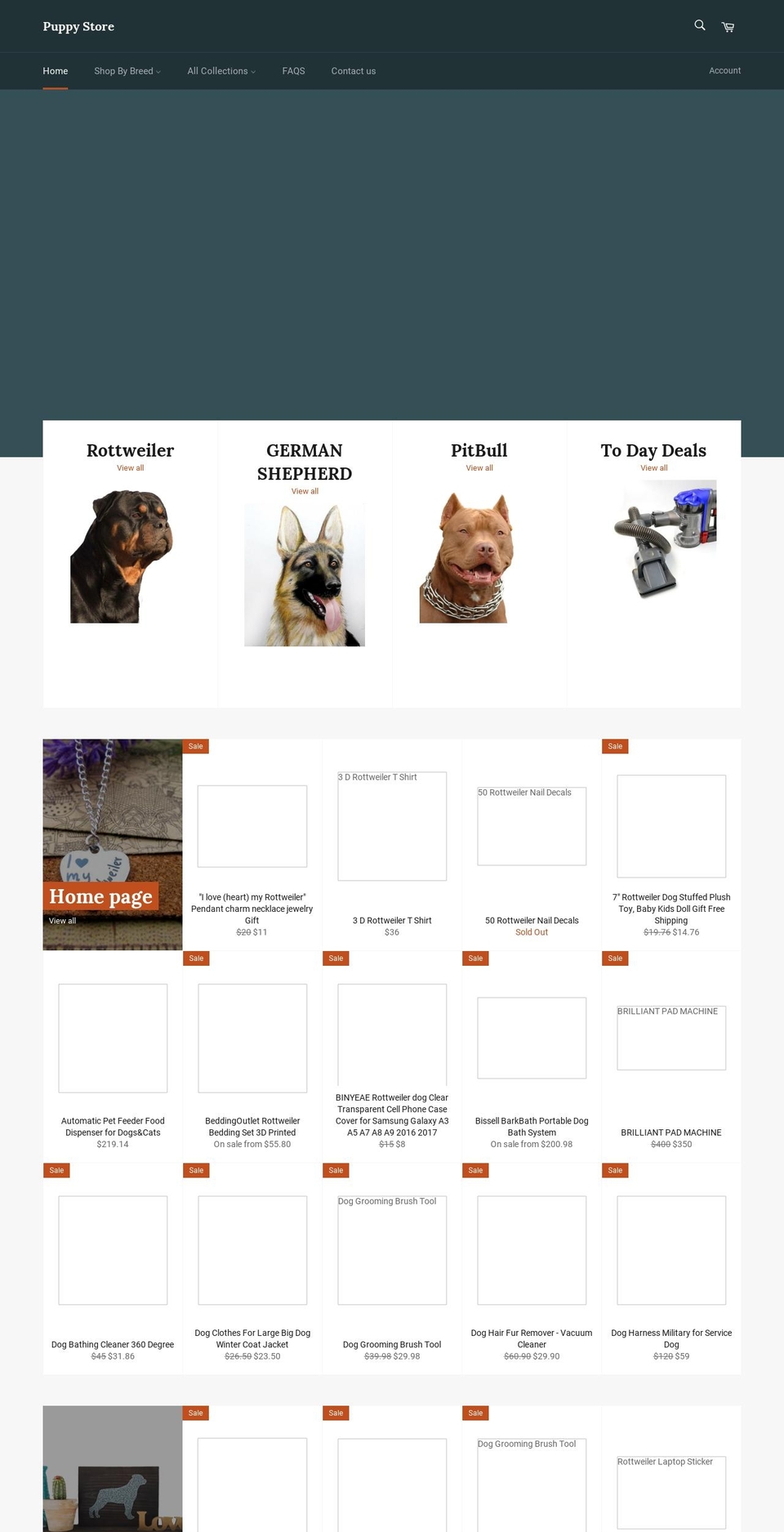 puppystore.us shopify website screenshot