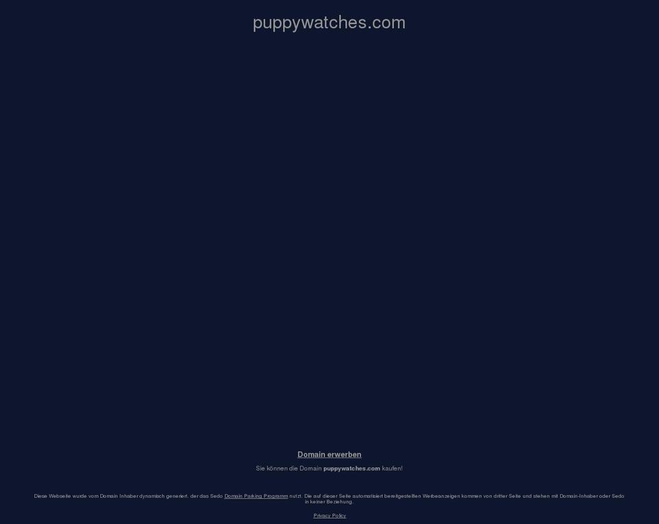 puppywatches.com — Shopify storefront screenshot