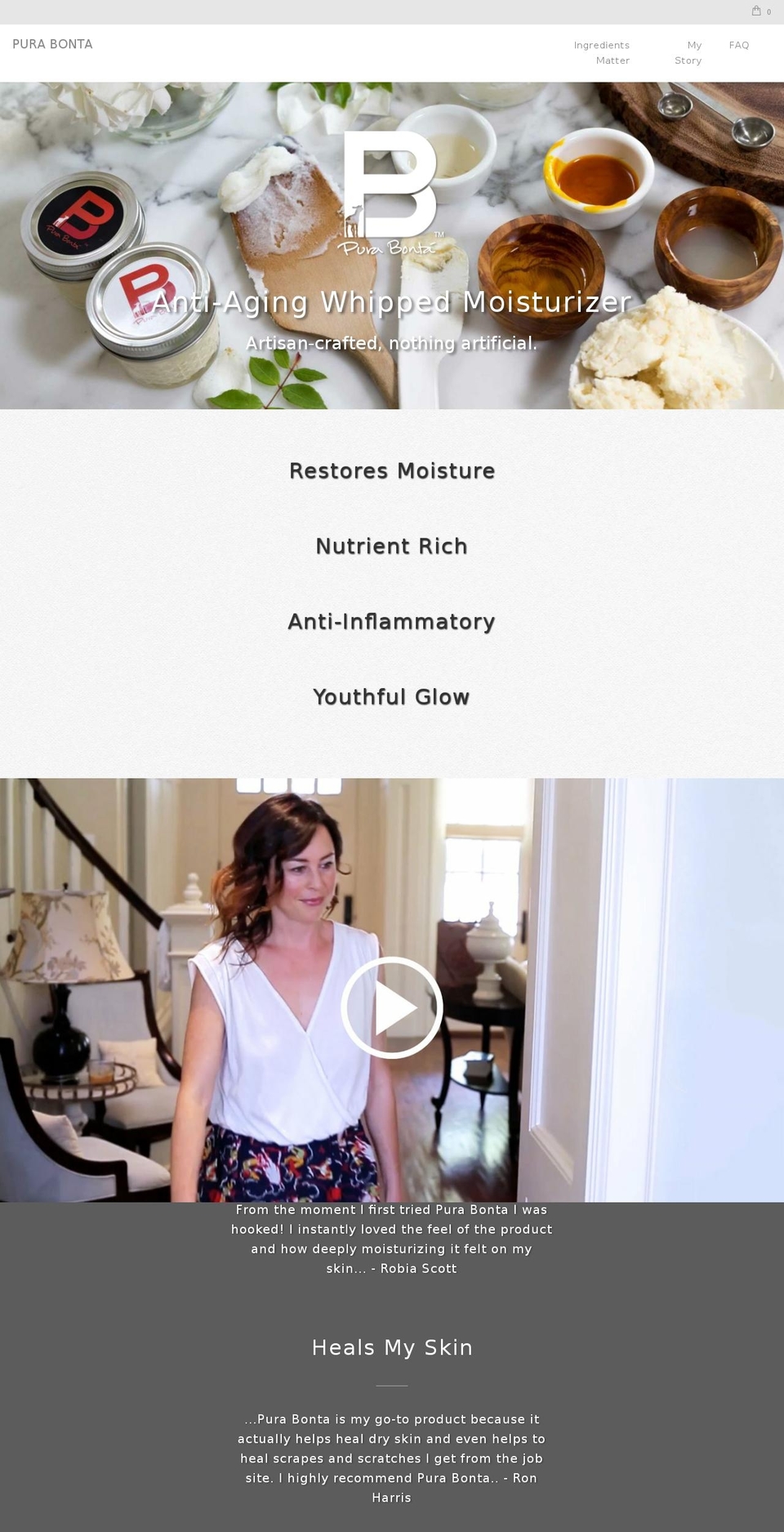 purabonta.com — Shopify storefront screenshot